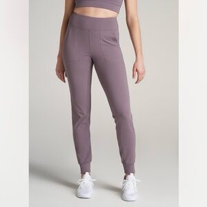 American Tall Balance Pocket Joggers for Tall Women in Smoked Mauve- Medium Tall